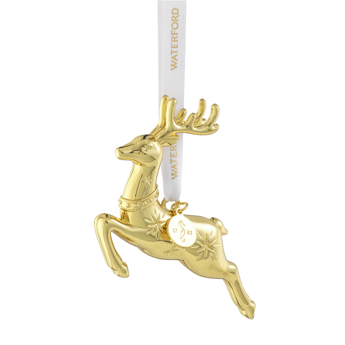 Waterford 2022 Reindeer Golden Ornament
